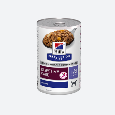 Prescription Diet i/d Low Fat Canine Rice, Vegetable & Chicken  NATVOER VOOR HONDEN