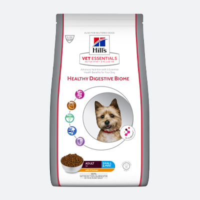 Vet Essentials Healthy Digestive Biome Small & Mini DROOGVOER VOOR HONDEN