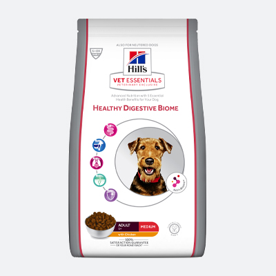 Vet Essentials Healthy Digestive Biome Medium DROOGVOER VOOR HONDEN