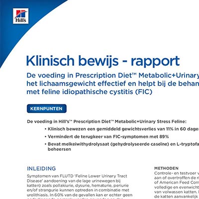  Klinische studie Metabolic + Urinary Stress